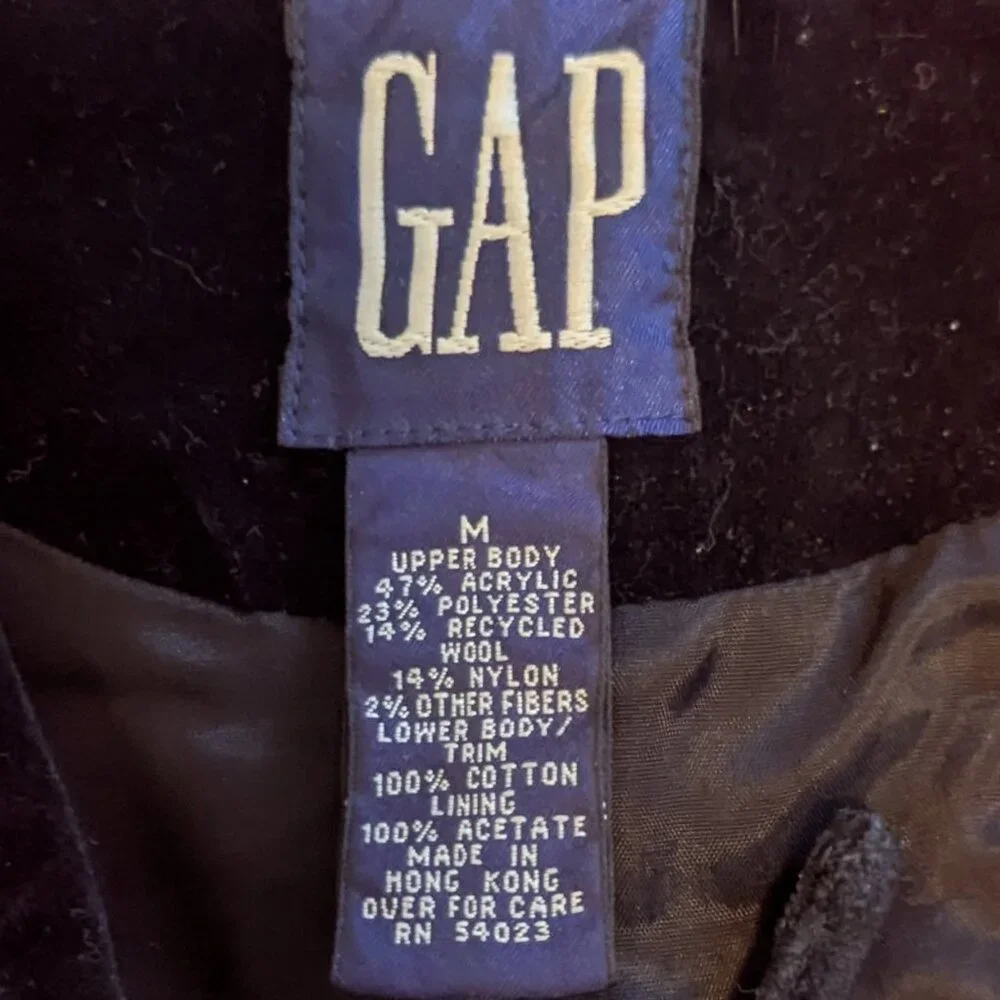 Vintage Gap Velvet Vest Scandi‎ Girl Embroidered Boho 90’s Felt Hippie Floral